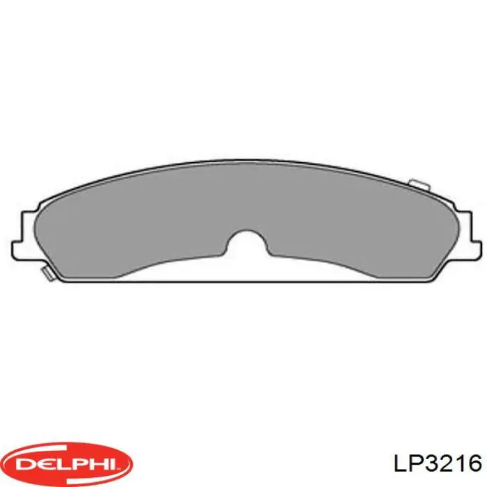 LP3216 Delphi передние тормозные колодки