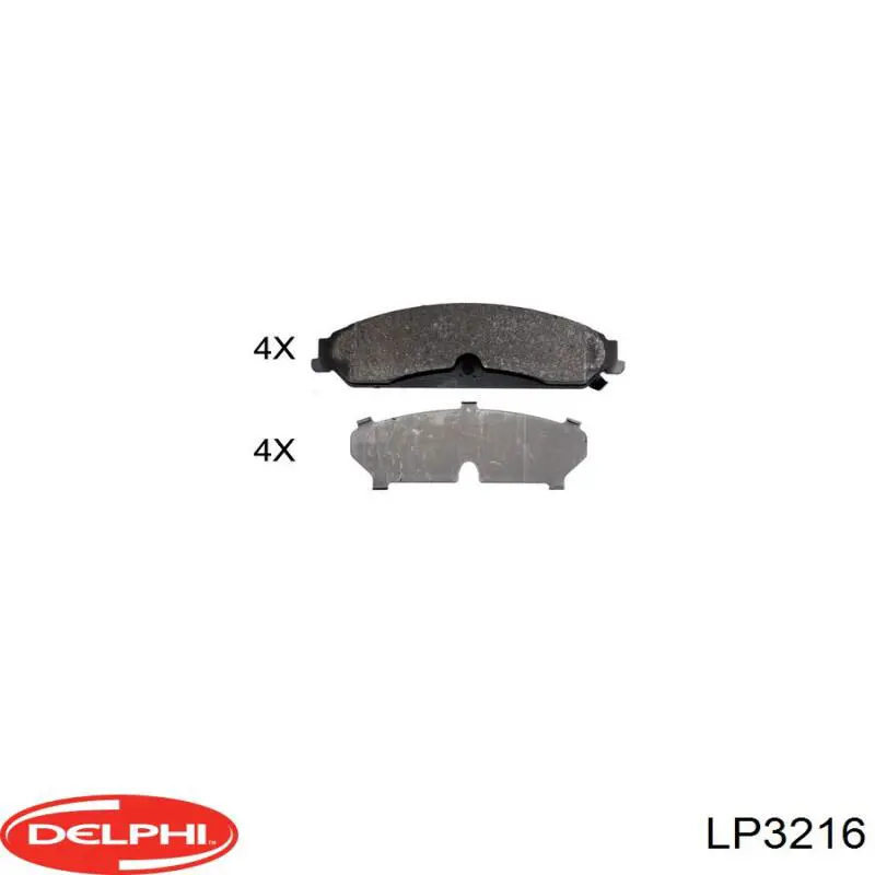 Колодки Delphi LP3216 цена, от 39.03 USD