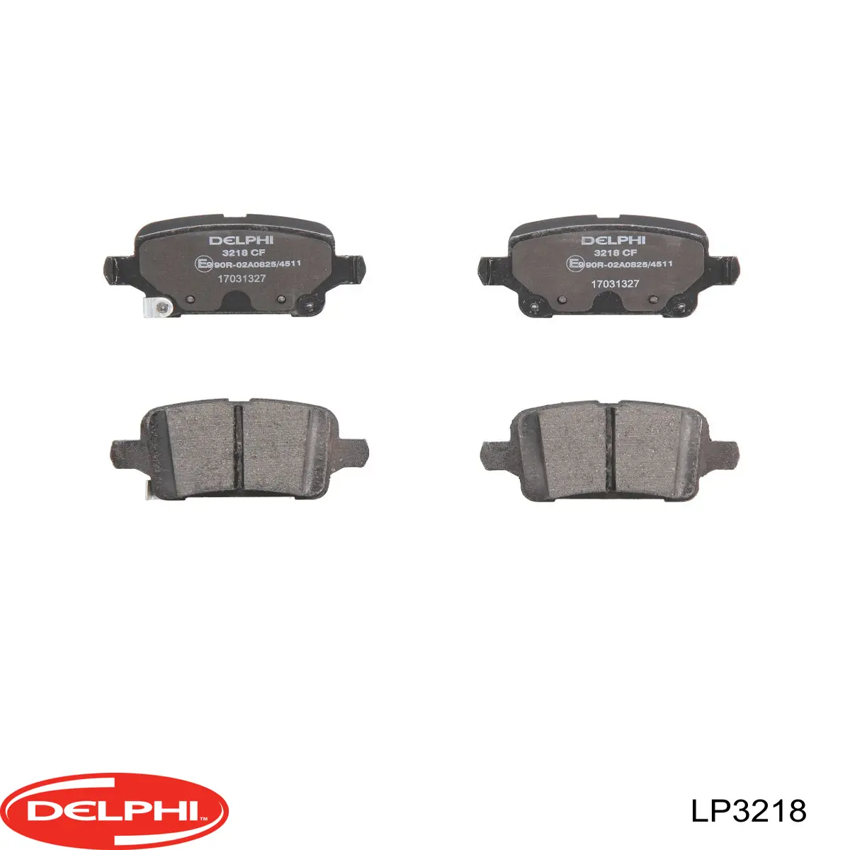 Купить LP3218 Delphi Колодки тормозные задние, дисковые