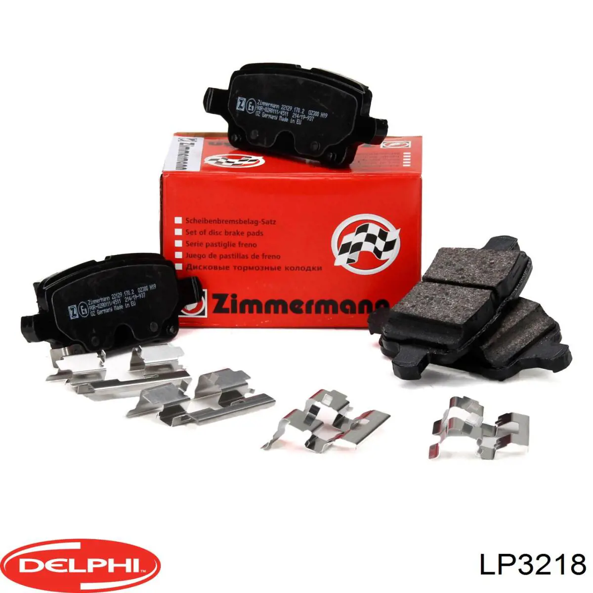 Задние дисковые колодки Delphi LP3218