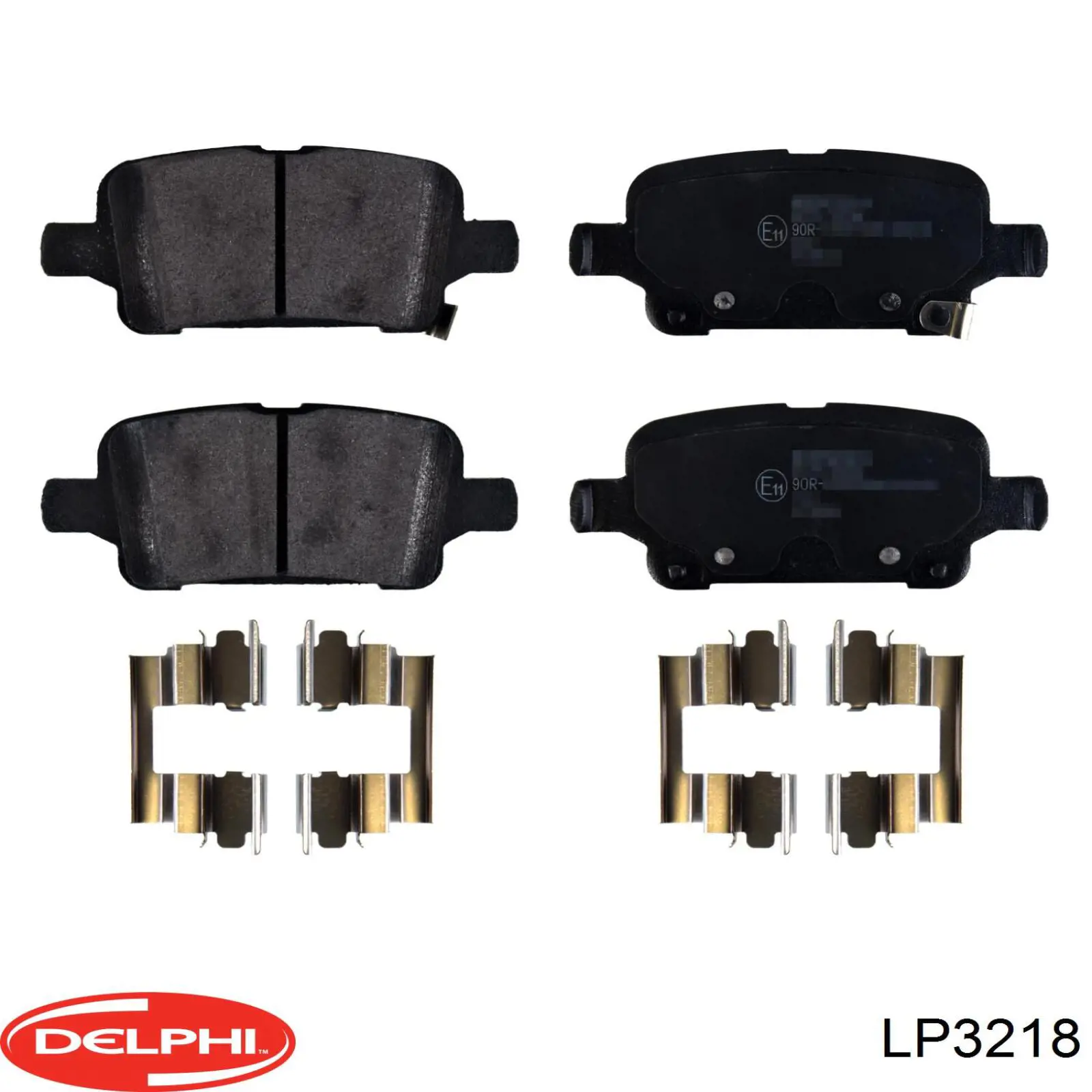 Купить LP3218 Delphi Колодки тормозные задние, дисковые