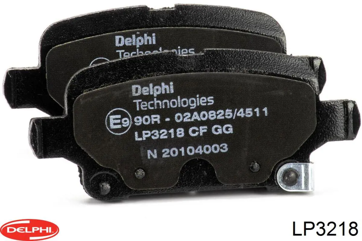 LP3218 Delphi sapatas do freio traseiras de disco