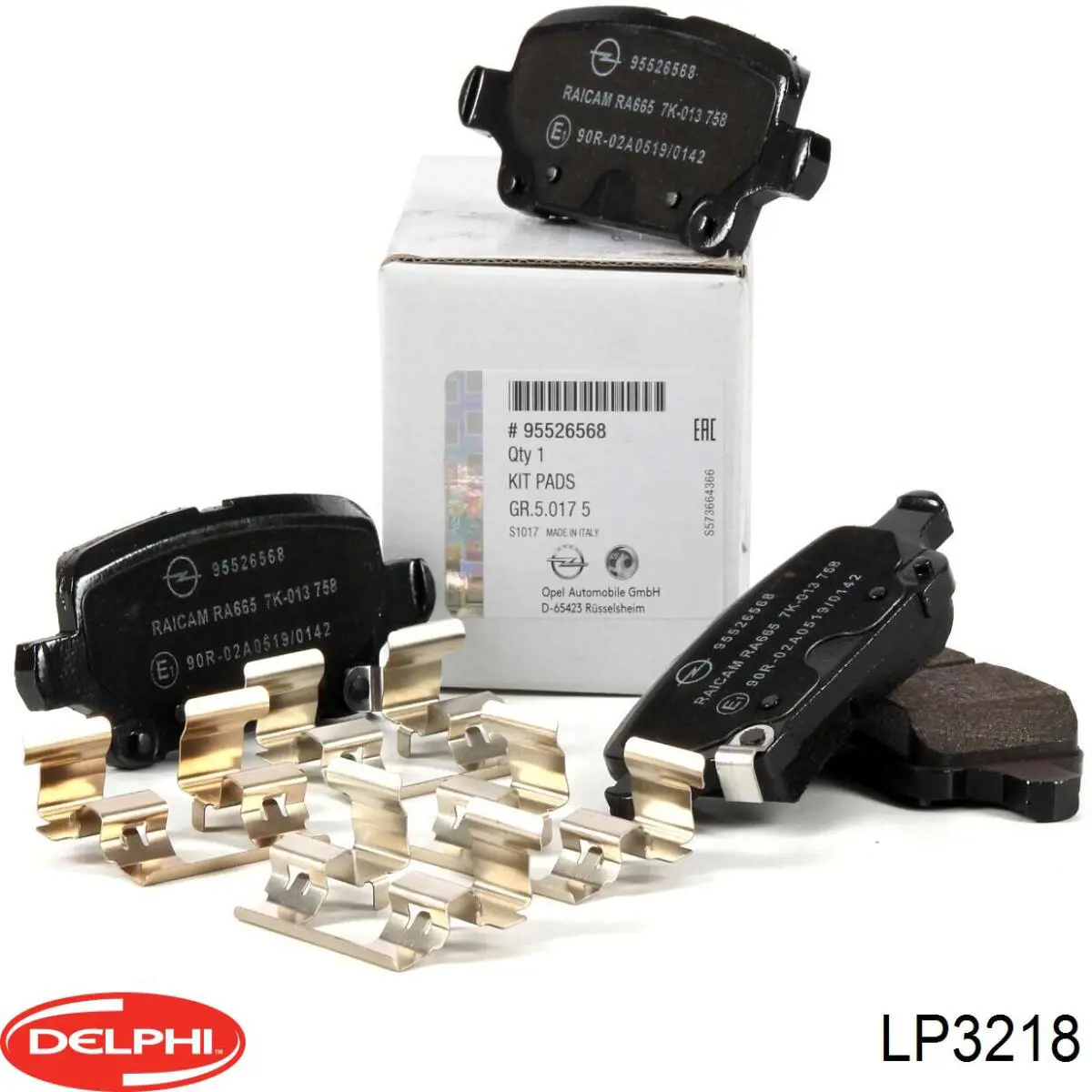 LP3218 Delphi Колодки тормозные дисковые комплект