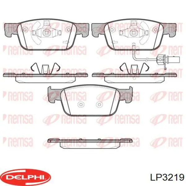 LP3219 Delphi Колодки передние