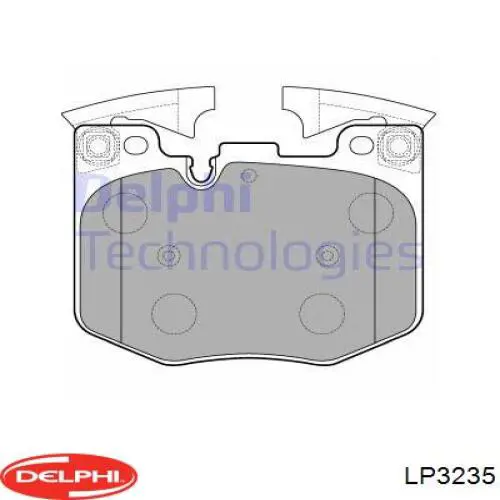 Передние тормозные колодки LP3235 Delphi