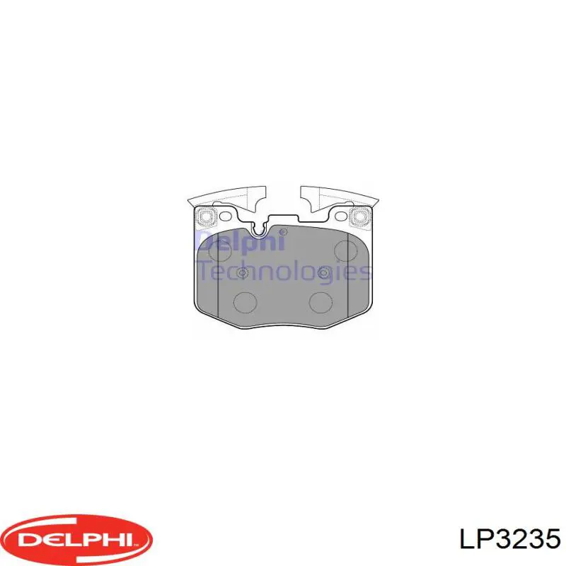 Купить LP3235 Delphi Колодки тормозные