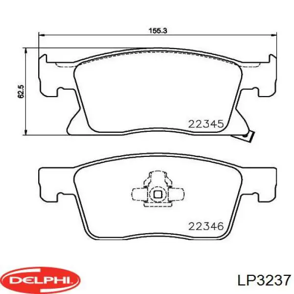 Колодки Delphi LP3237 цена, от 35.58 USD