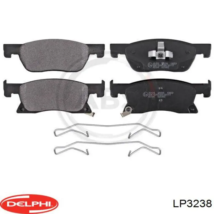 LP3238 Delphi Колодки передние