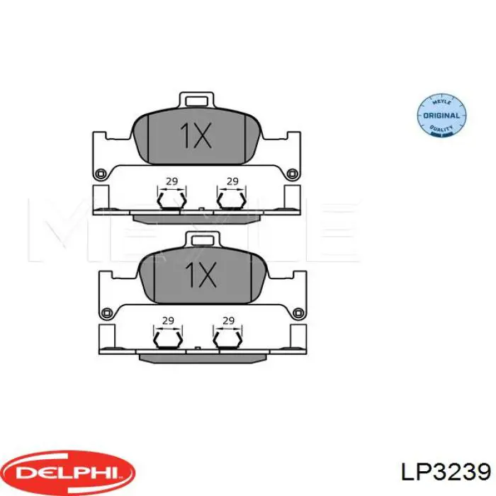 Тормозные колодки Delphi LP3239