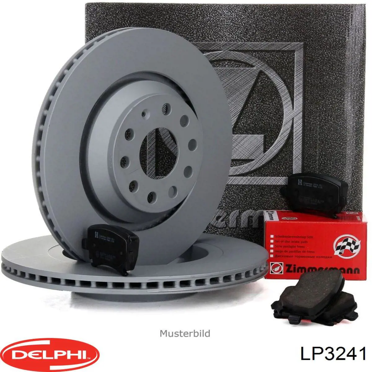 LP3241 Delphi sapatas do freio dianteiras de disco