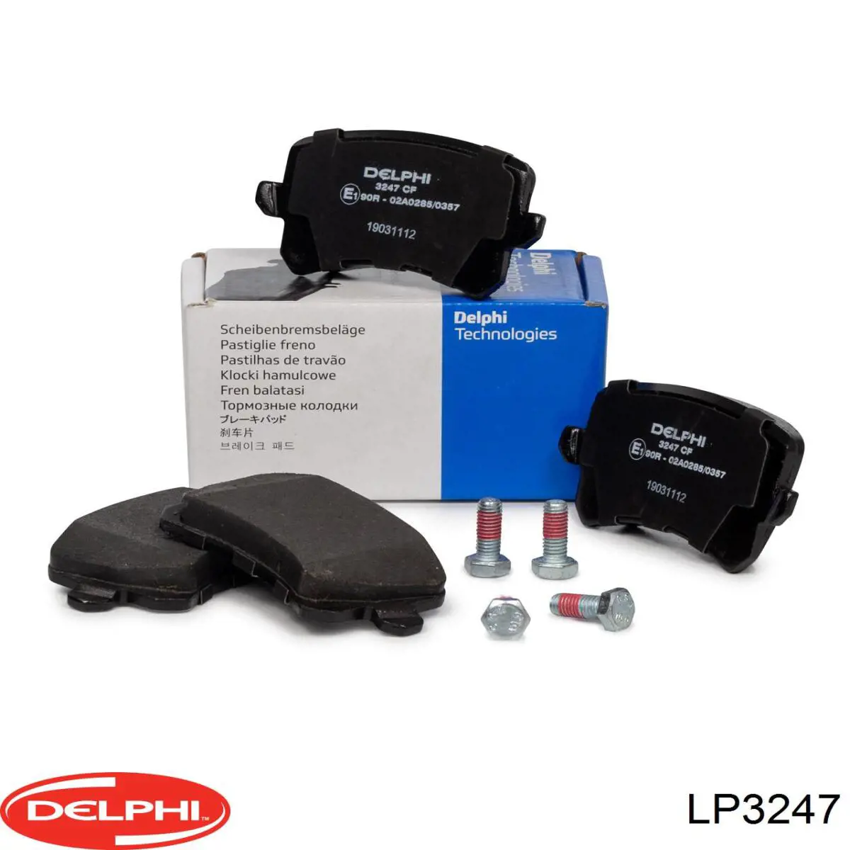 Купить LP3247 Delphi Колодки тормозные задние, дисковые