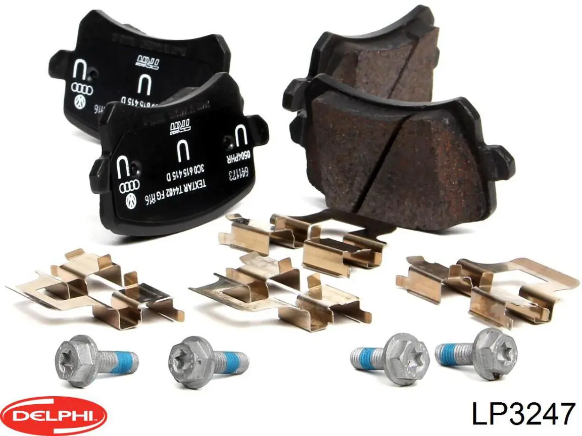 Купить LP3247 Delphi Колодки тормозные задние, дисковые