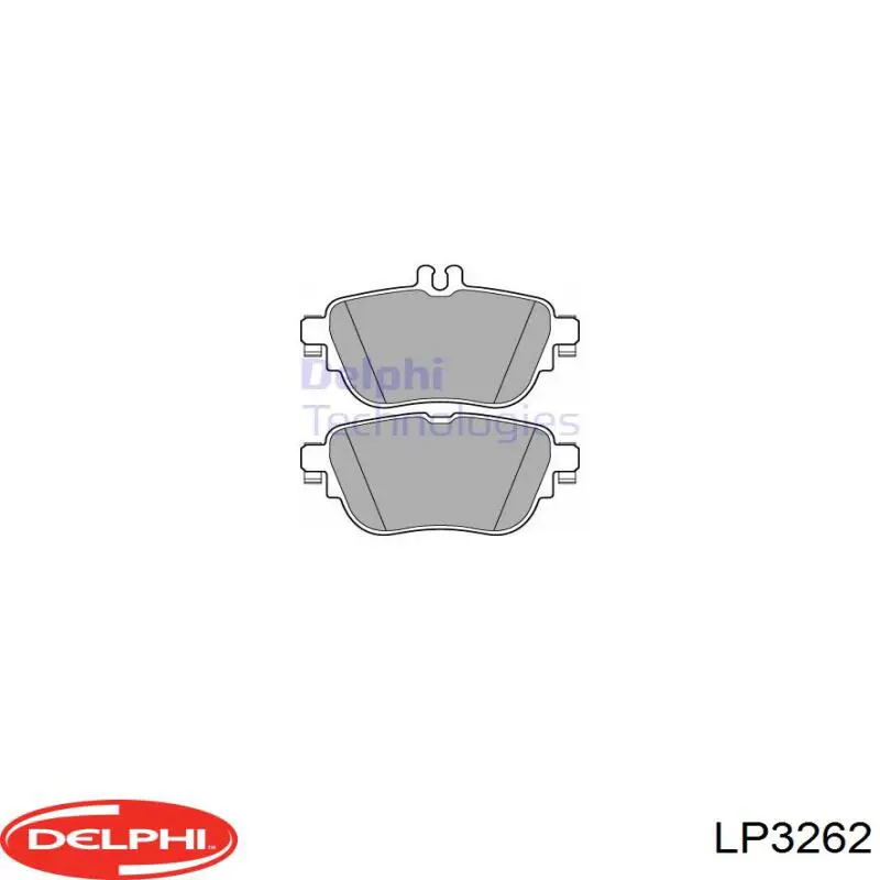 Передние тормозные колодки LP3262 Delphi