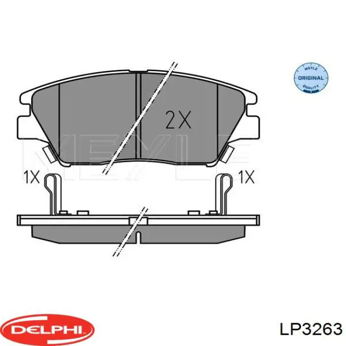 Колодки Delphi LP3263 цена, от 29.01 USD