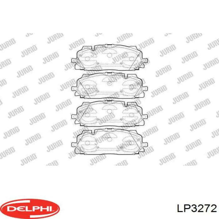 Купить LP3272 Delphi Колодки тормозные