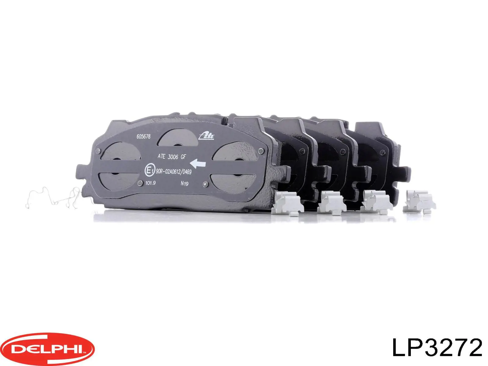 Передние тормозные колодки LP3272 Delphi
