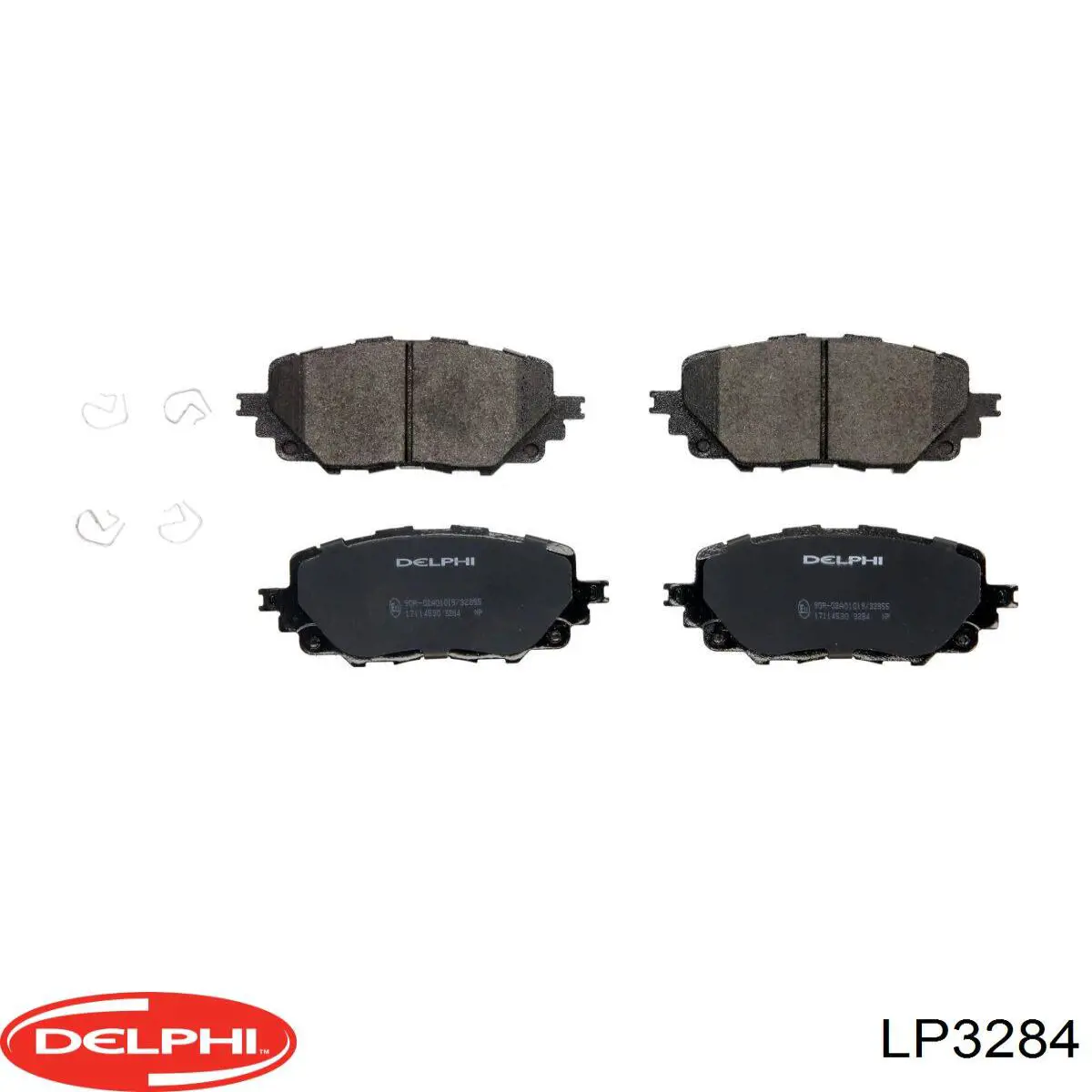 LP3284 Delphi колодки тормозные передние дисковые