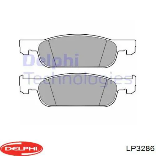 Купить LP3286 Delphi Колодки тормозные
