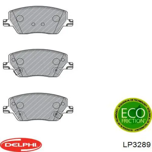 Передние тормозные колодки LP3289 Delphi