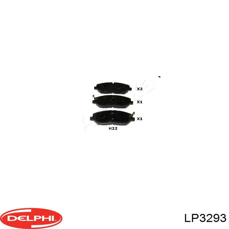 Тормозные колодки Delphi LP3293
