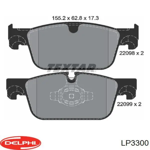 Колодки Delphi LP3300 цена, от 60.85 USD