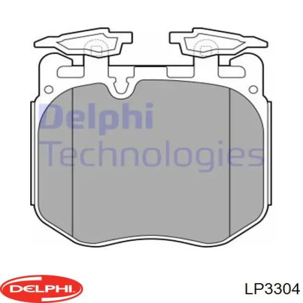 Передние тормозные колодки LP3304 Delphi