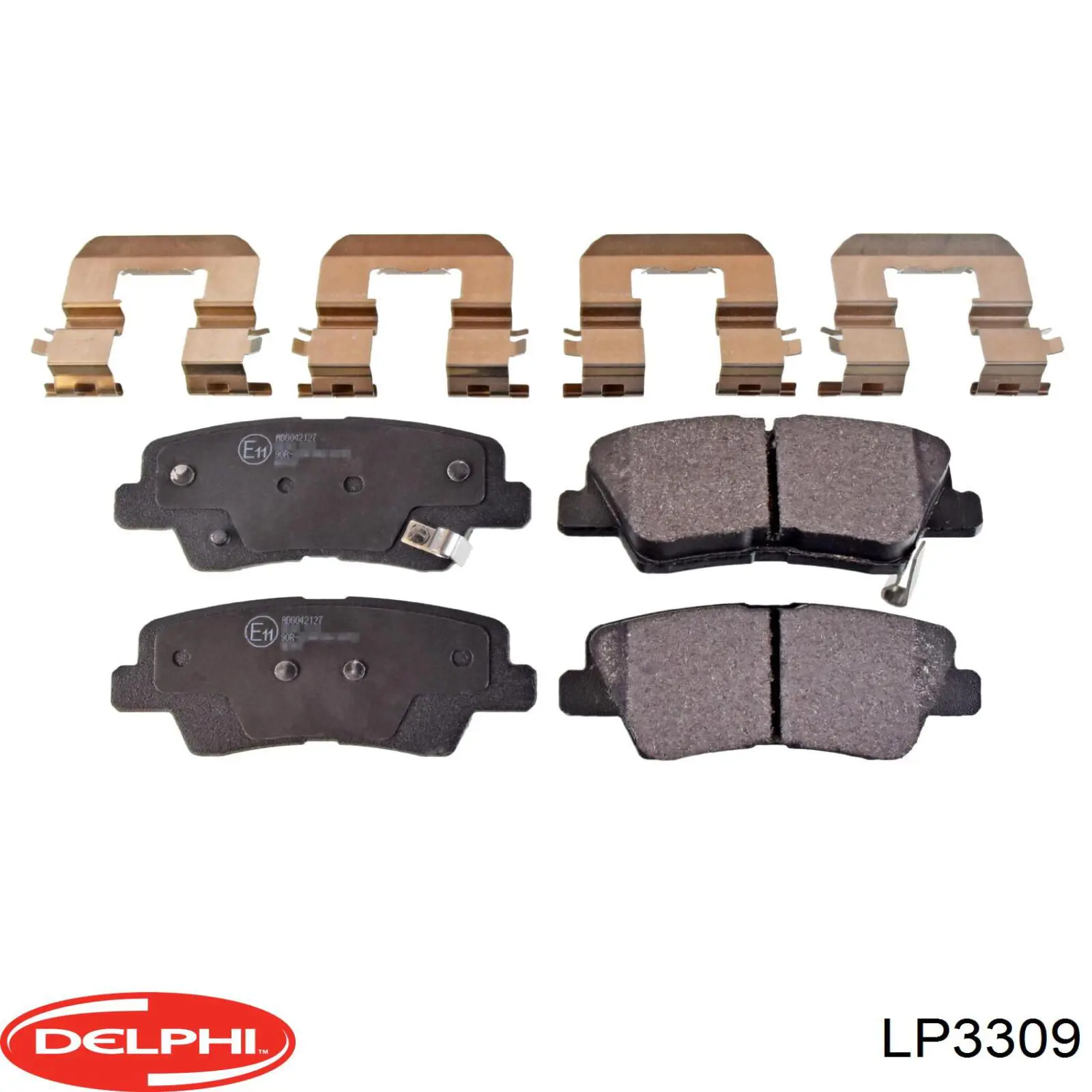 LP3309 Delphi задние тормозные колодки