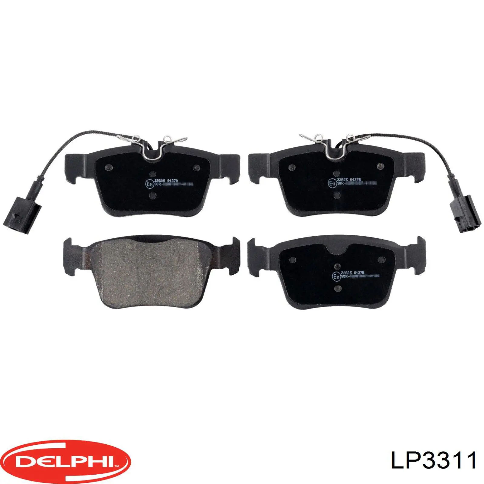 Купить LP3311 Delphi Колодки тормозные задние, дисковые