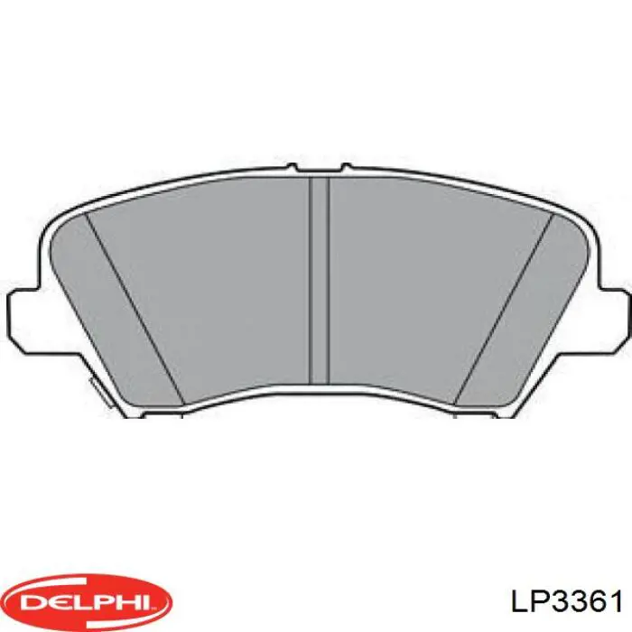 LP3361 Delphi sapatas do freio dianteiras de disco