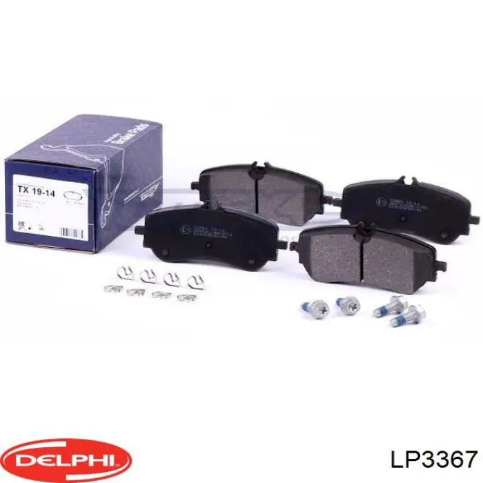 LP3367 Delphi Колодки тормозные дисковые комплект