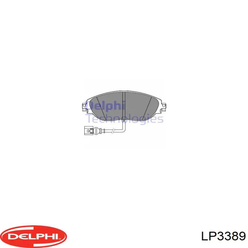 Тормозные колодки Delphi LP3389