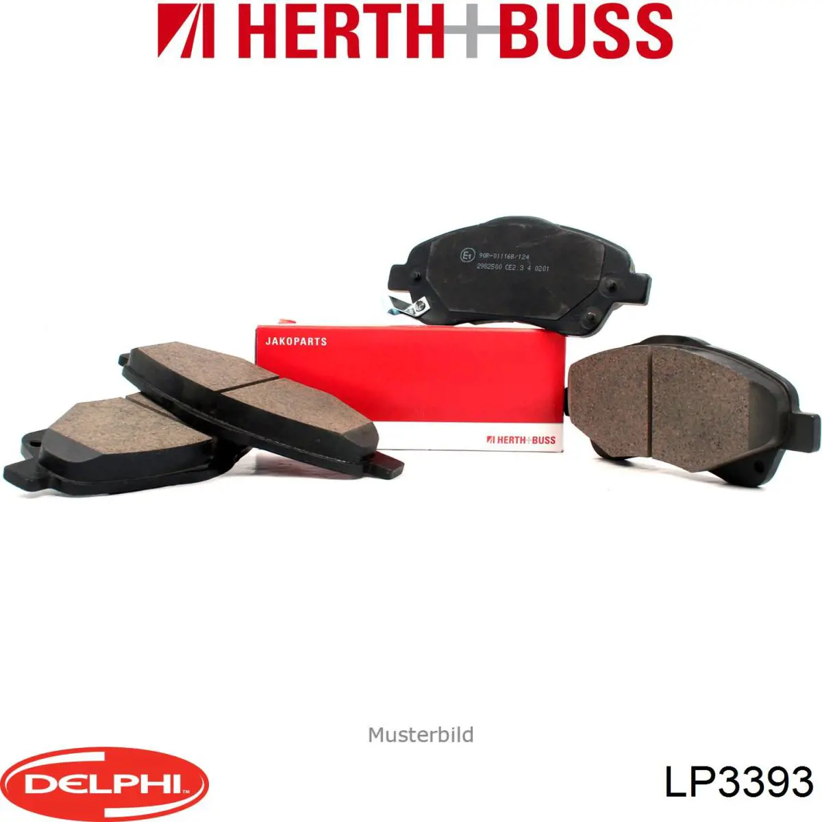 Колодки дисковые  Delphi LP3393 цена, от 34.18 USD