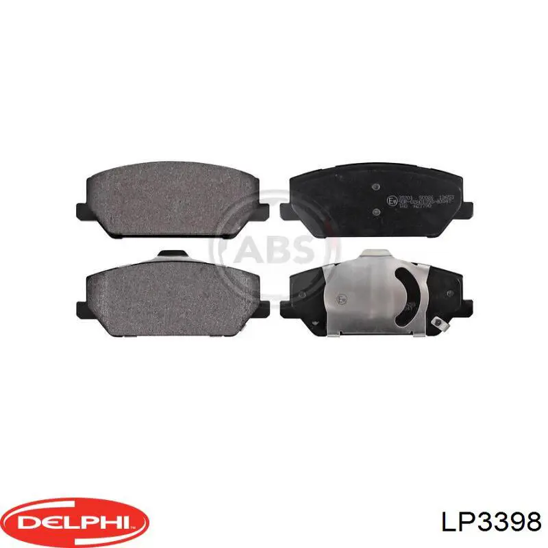 LP3398 Delphi Колодки тормозные дисковые комплект