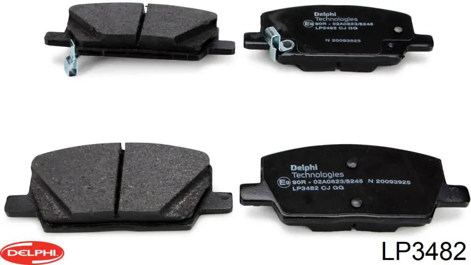Купить LP3482 Delphi Колодки тормозные