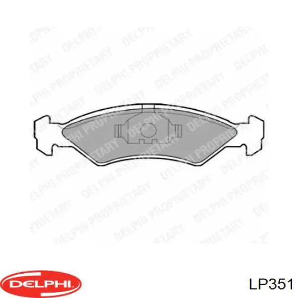 LP351 Delphi колодки тормозные передние дисковые