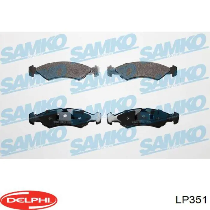 Купить LP351 Delphi Колодки тормозные