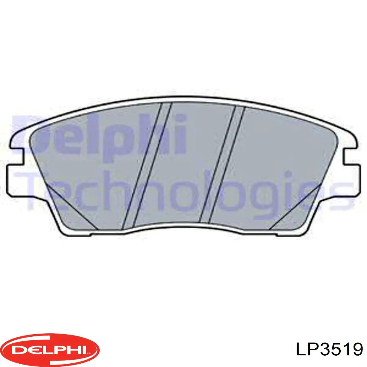 Передние тормозные колодки LP3519 Delphi