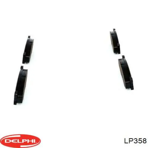 Купить LP358 Delphi Колодки тормозные