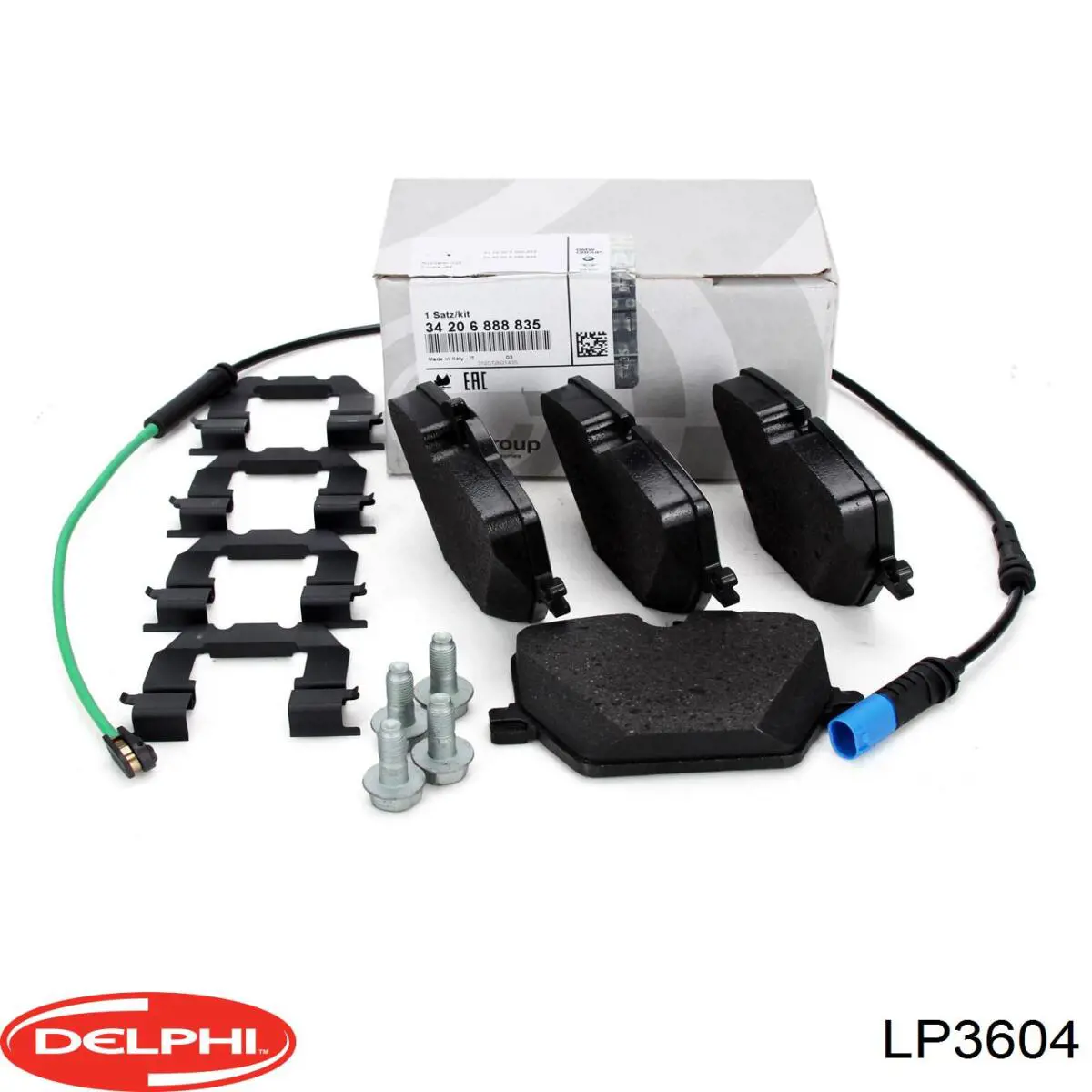Купить LP3604 Delphi Колодки тормозные задние, дисковые
