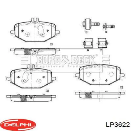 Колодки дисковые  Mercedes 0004205102 цена, от 122.89 USD