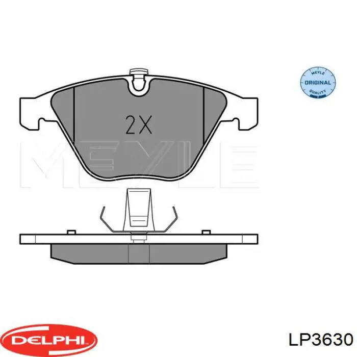 LP3630 Delphi Колодки передние