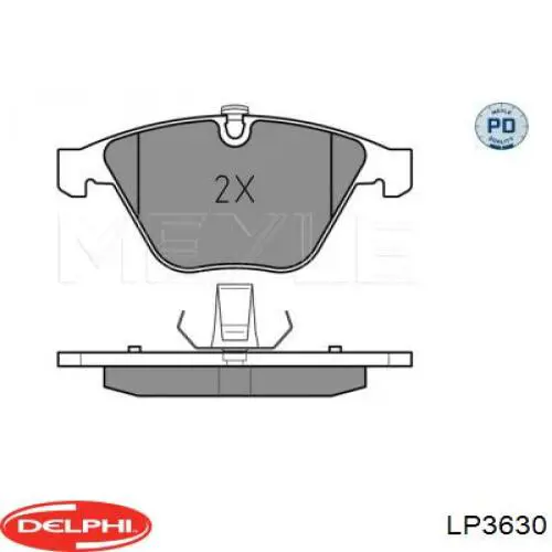 Купить LP3630 Delphi Колодки тормозные