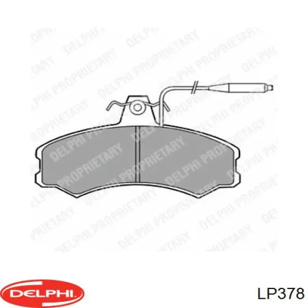 LP378 Delphi колодки тормозные передние дисковые