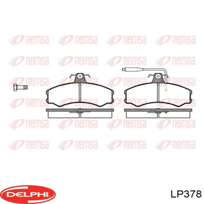 Колодки Delphi LP378 цена, от 23.32 USD