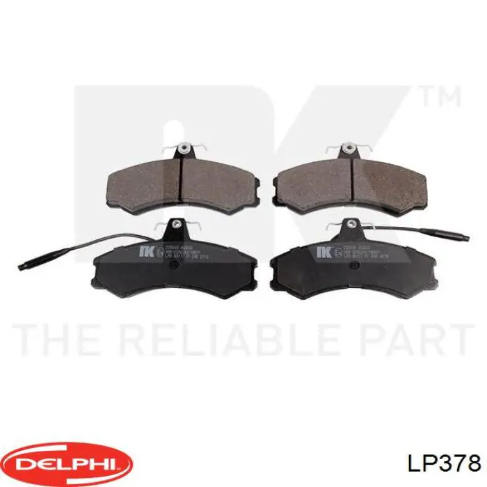Купить LP378 Delphi Колодки тормозные