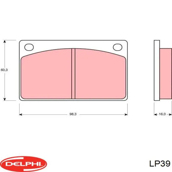 Колодки Delphi LP39 цена, от 15.42 USD