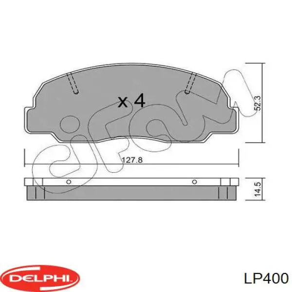 Колодки Delphi LP400 цена, от 23.32 USD