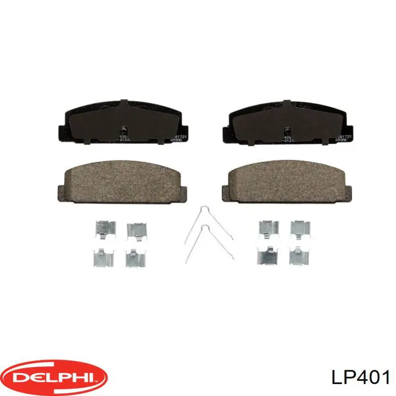 Купить LP401 Delphi Колодки тормозные задние, дисковые