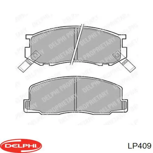 Передние тормозные колодки LP409 Delphi