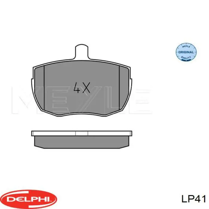 Колодки Delphi LP41 цена, от 17.29 USD
